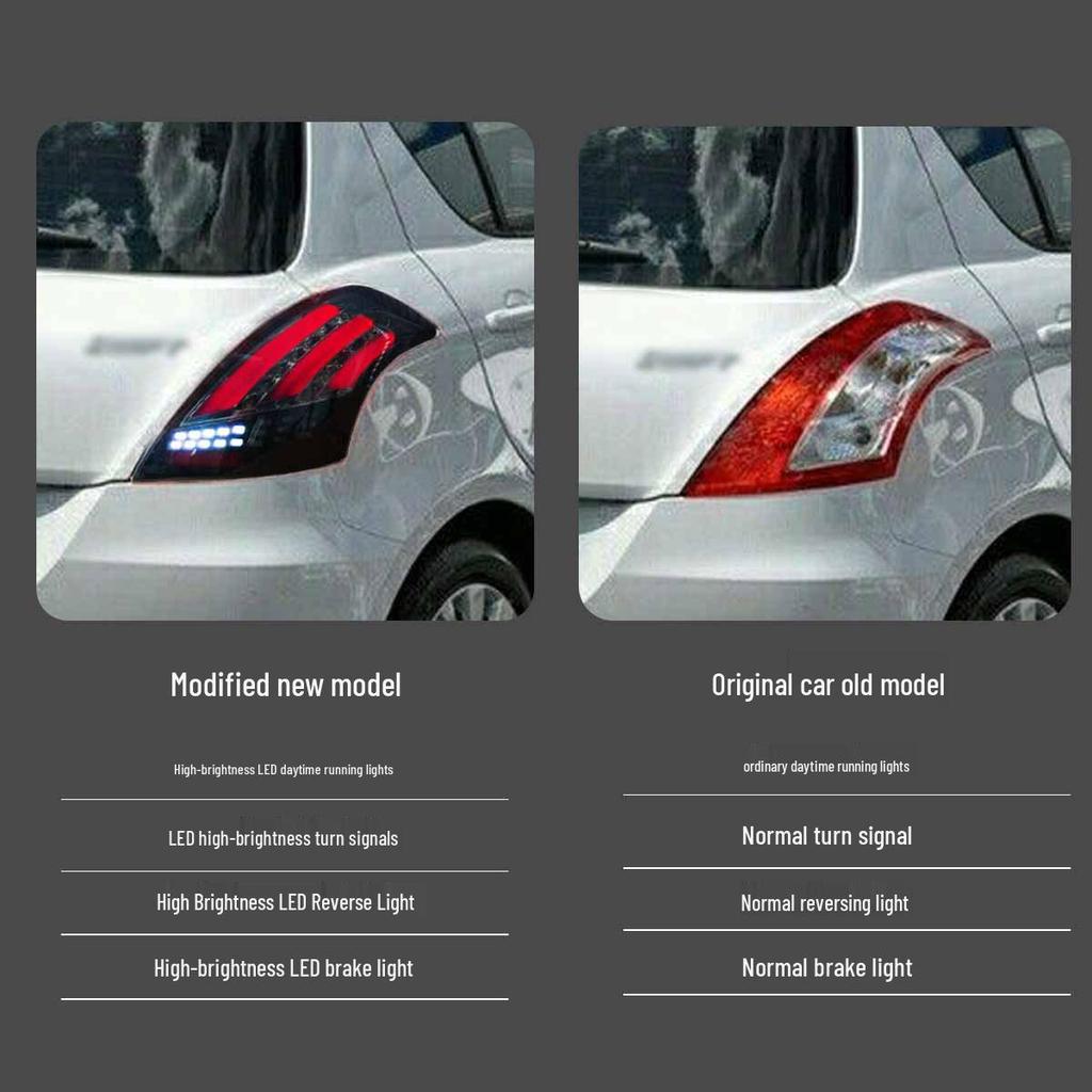 Светодиодная сборка заднего фонаря для Suzuki Swift 2005-2016 гг. с ДХО и поворотниками