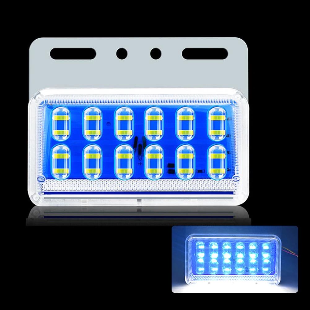 Универсальные 24 В 12 светодиодов Боковые габаритные огни для автомобиля Грузовик Внешние огни автомобиля Сигнальная лампа указателя поворота Предупреждение Задний фонарь Прицеп Грузовик