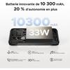 Smartphone Robuste 5G DOOGEE BLADE 20 Turbo 32Go+256Go/TF 2To 6.6" 10300mAh Telephone Portable Incassable 50MP AI Dual SIM/NFC Noir