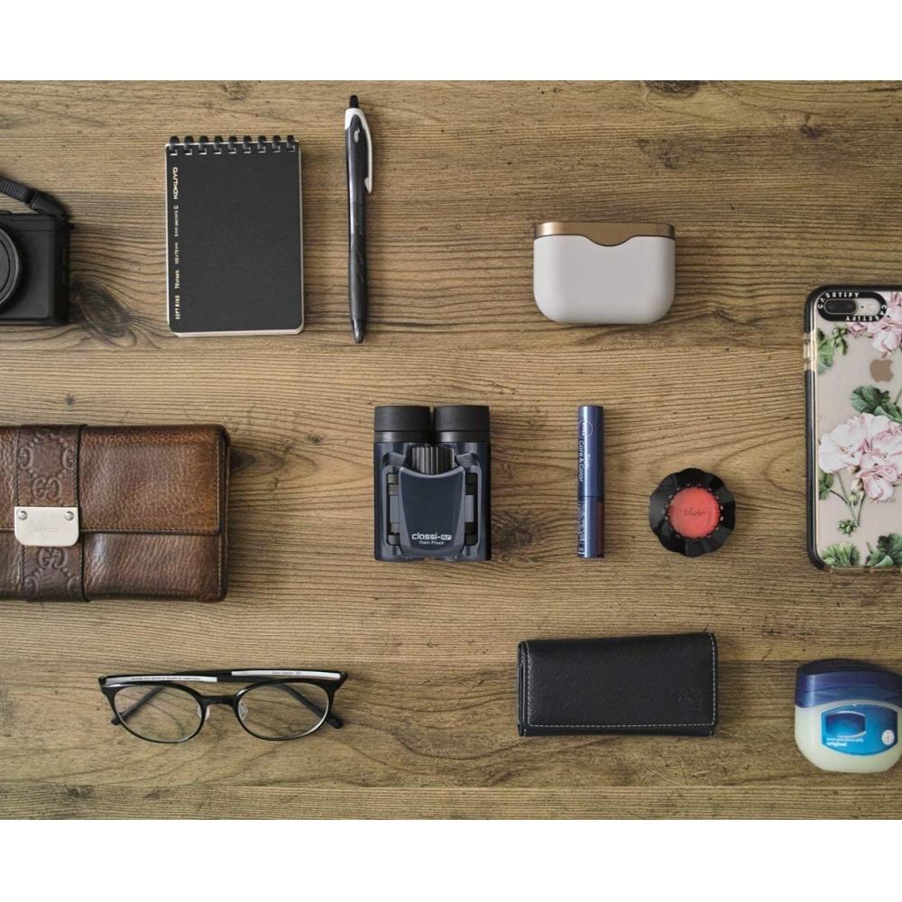 KENKO Бинокль для концертов Classi-air 8x21DH с крышей, призматический, тип 8x 21 калибра, сверхлегкий, компактный, с многослойным покрытием, темно-серый 021361