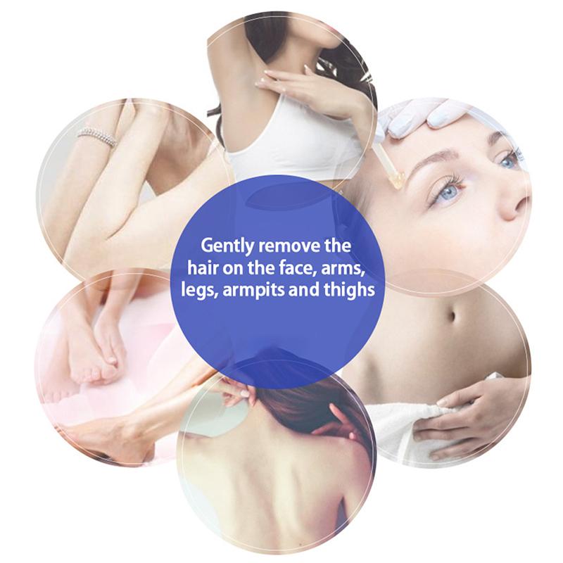 Dehairing With Hot Film Hard Wax Particles