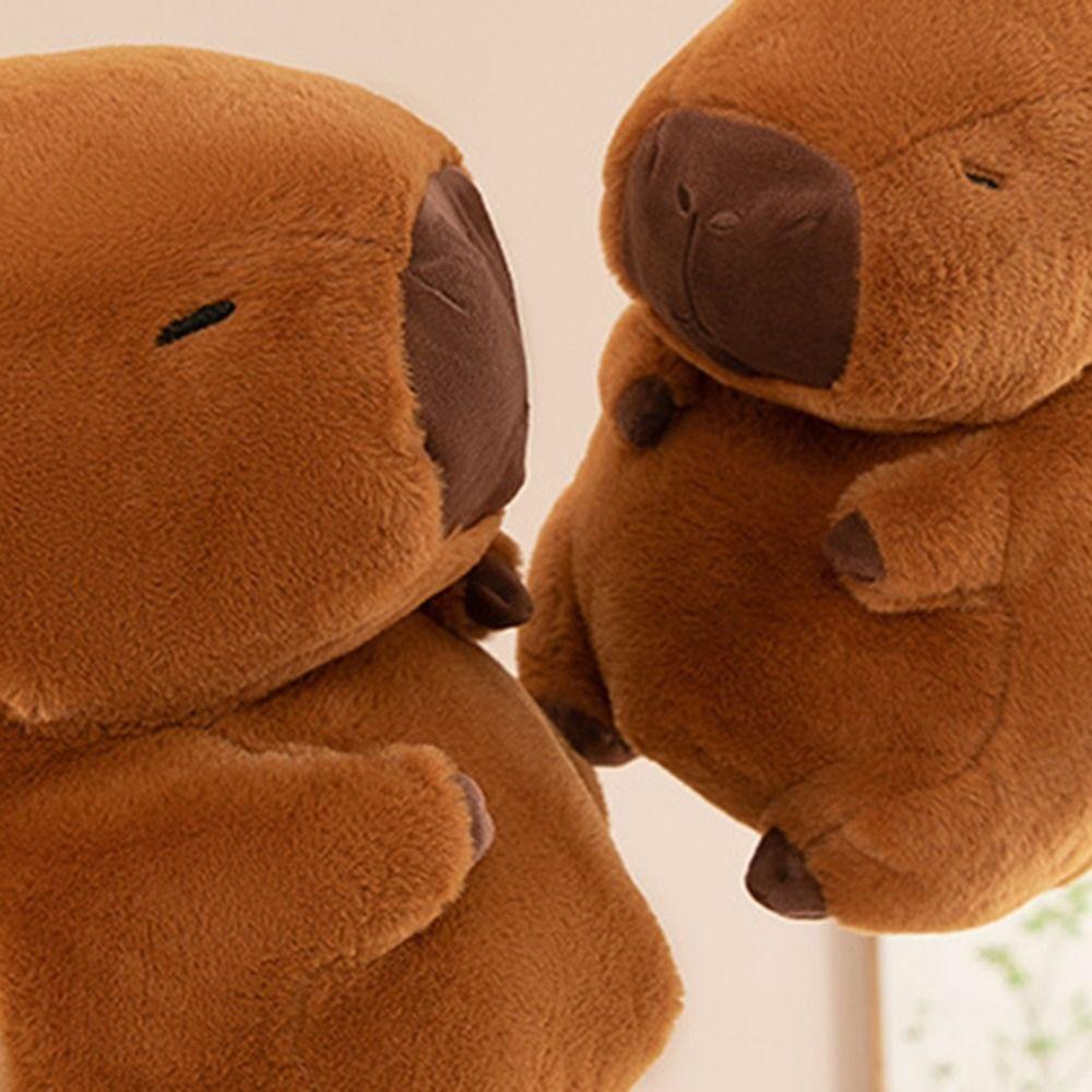 Мягкая плюшевая грелка для рук в виде капибары Мягкая плюшевая кукла в виде капибары в виде рождественского подарка