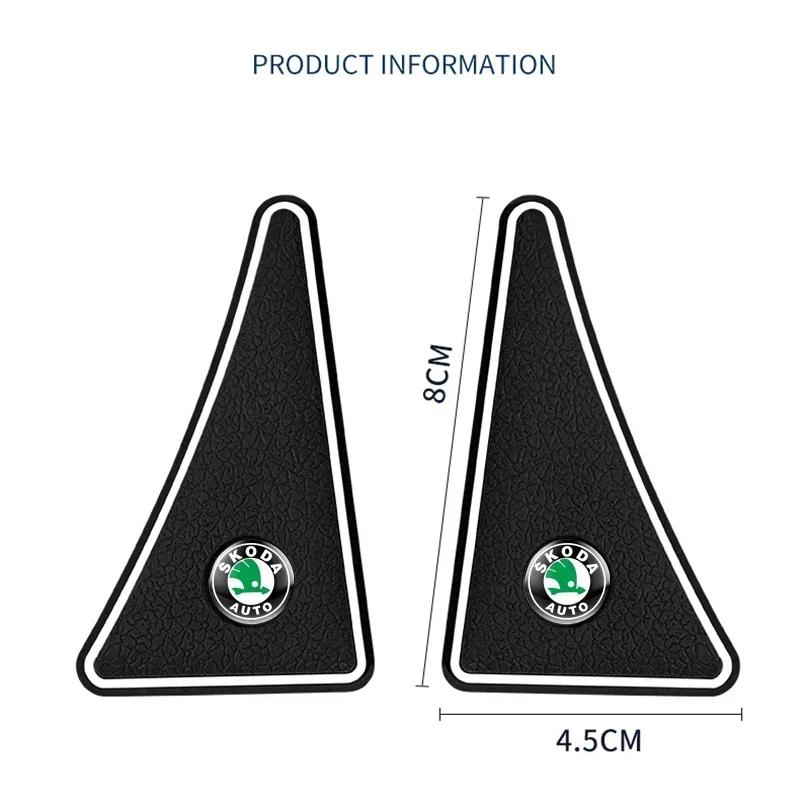 2pcs Universal Car Door Corner Covers Silicone Protector for skoda octavia a5 a4 fabia superb rapid mk3 yeti Car Accessories agu233