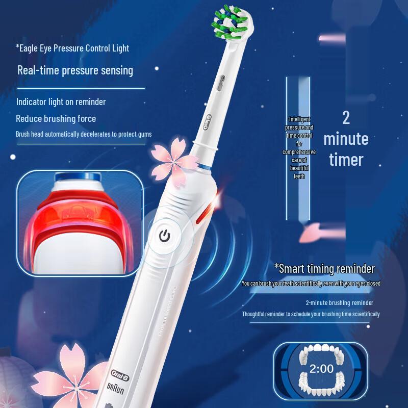 Oral-B P4000 3D Sonic Rechargeable Electric Toothbrush