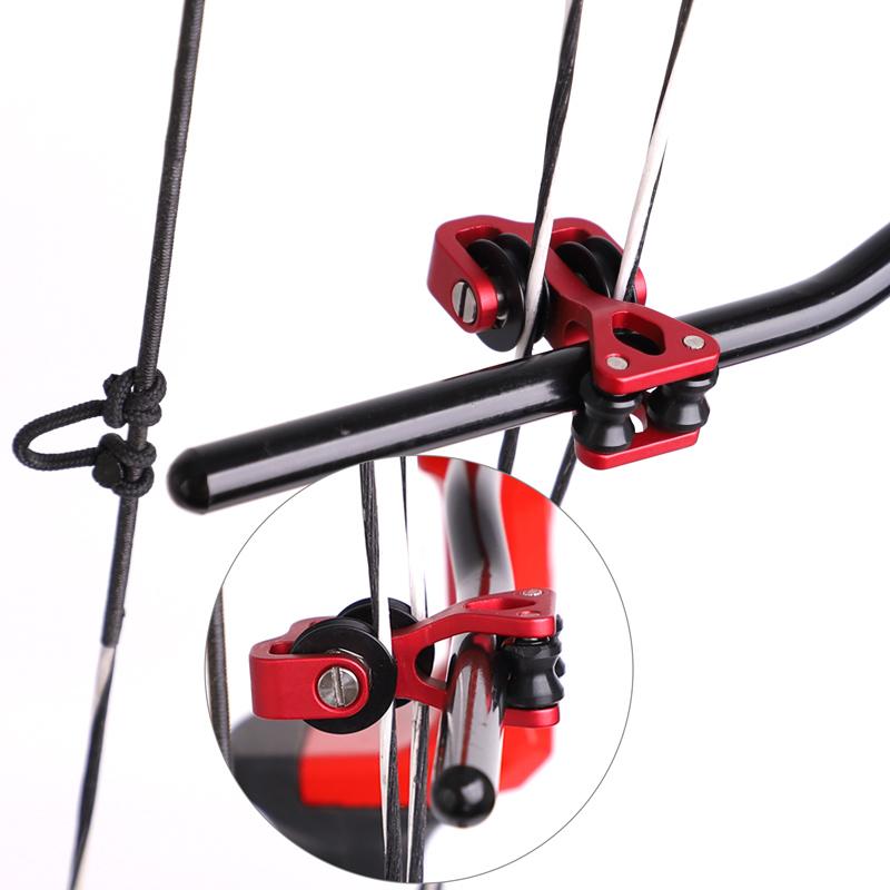 Ролик из алюминиевого сплава, направляющая для кабеля, 10 мм, 3/8 дюйма, разделитель тетивы, сменный ролик, разделитель тетивы, шкив для стрел