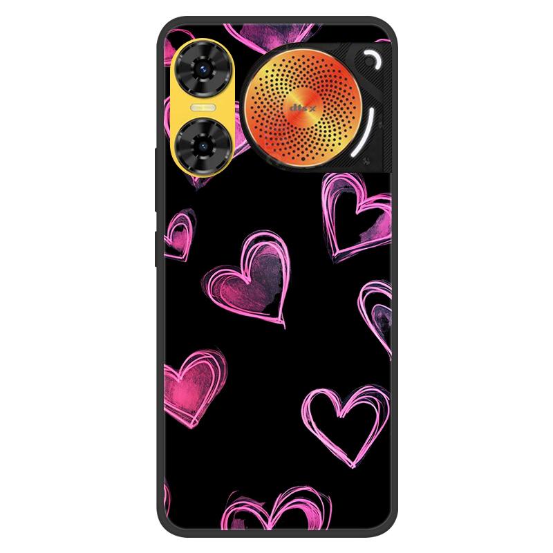For ZTE Nubia Music 2 Case 2025 New 5G Fashion Flower Soft Silicone Shockproof Bumper For nubia Music2 5G Strip Phone Back Cover