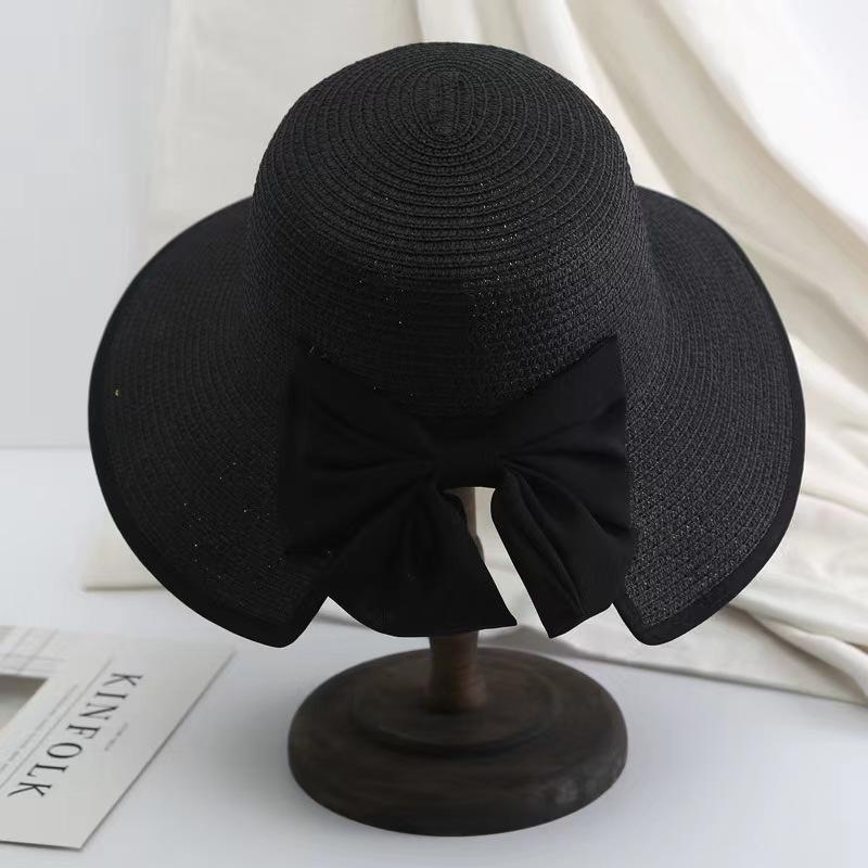 Шляпа женская летняя универсальная шляпа от солнца солнцезащитная складная соломенная шляпа дорожная шляпа-ведро женская пляжная шляпа для морского побережья