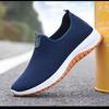 Мужская повседневная обувь, новая модная дышащая эластичная парусиновая обувь, удобные прогулочные туфли на плоской подошве, кроссовки