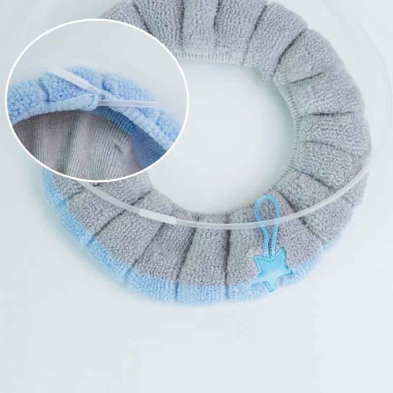 1Pc Bathroom Toilet Seat Cover Soft Warmer Washable Mat Cover Pad Cushion Seat Case Toilet Lid Cover Accessories Bath Home