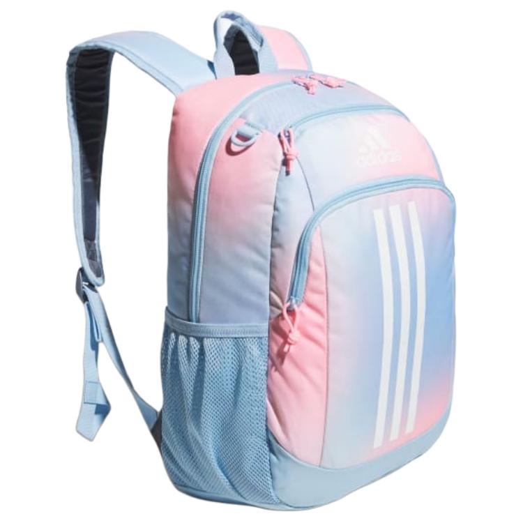 adidas Молодой Создатель Bts 2 Модный Универсальный Полиэстеровый Рюкзак Обычный Женский Рюкзак Средне-Синий Небесно-Синий Розовый IU7756