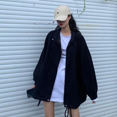 Женщины однотонные завязки Harajuku досуг уличная одежда шикарные молнии верхняя одежда куртки