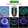 Автомобильное зарядное устройство из алюминиевого сплава PD30W Mini Pull Ring 100W Автомобильное зарядное устройство для прикуривателя