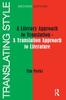 Книга A Literary Approach To Translation - A Translation Approach To Literature
