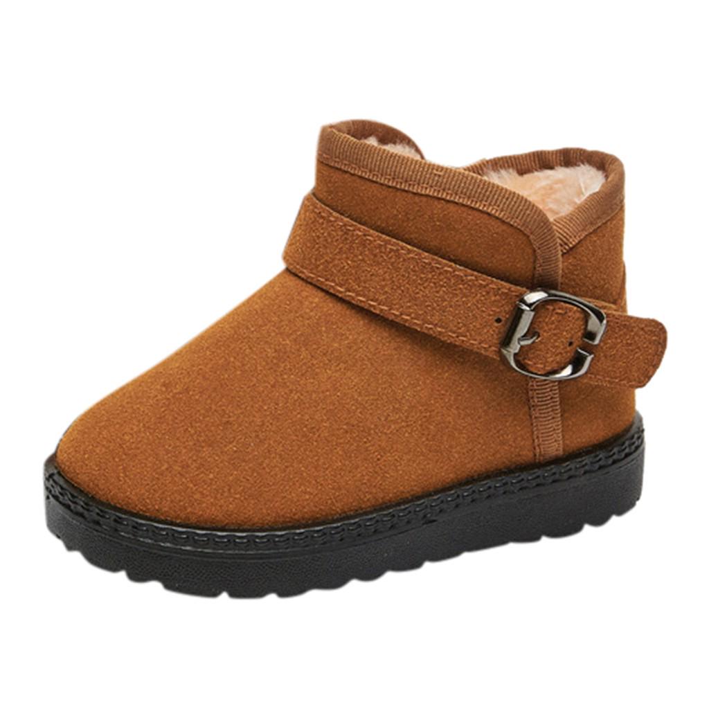 Зимние детские детские детские ботиночки для девочек конфетного цвета теплые короткие ботинки зимние ботинки