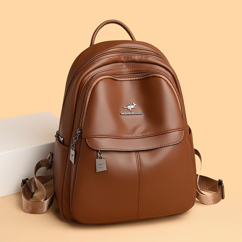 Рюкзак женский повседневный большой емкости мягкая кожаная студенческая сумка рюкзак для путешествий на открытом воздухе женская сумка