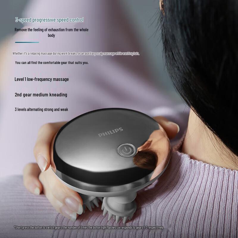 Philips Умная расческа-массажер для кожи головы, штепсель CN (адаптер в комплекте)