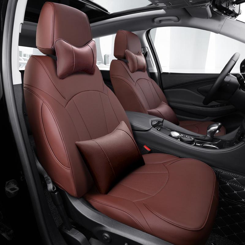 Buick Envision All-Season Full Surround Leather Seat Cushion with Embroidered Logo for Five Seats