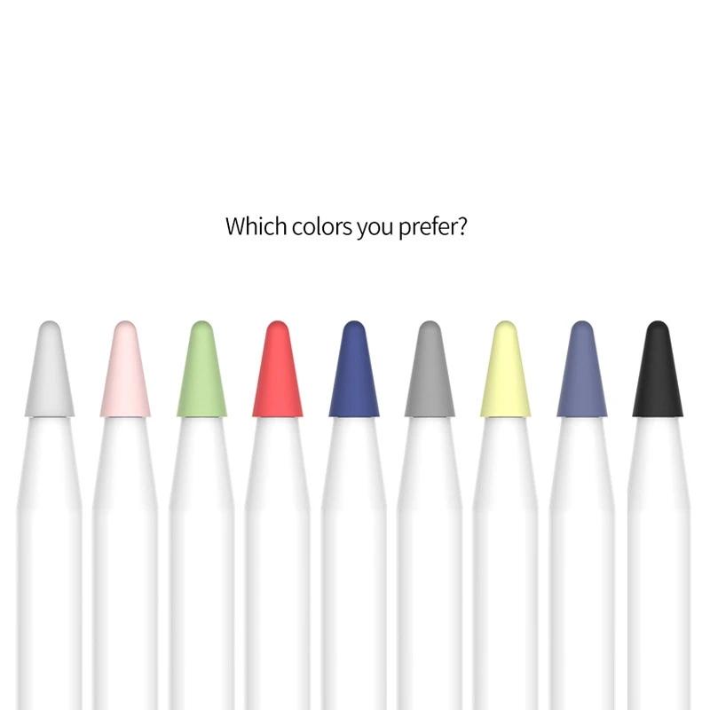 Колпачок для наконечника карандаша для Apple Pencil 1-го и 2-го поколений, бесшумный силиконовый чехол для наконечника для iPad Pencil 1 2, защитная накладка на экран