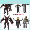Moc Skibidi Toilet Clock Man Vs Surveillance Man Building Brick Toy Abs Plastic Diy 200-400 Pieces