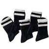 5 Pairs of Solid White Thick Stockings for Men, Trendy, Anti-odor, Versatile for Sports, Men's Long Stockings