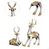 2 штуки фигурок оленей, смоляные статуэтки сидящего и стоящего оленя, скандинавская скульптура, украшения с оленями для