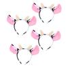 Cow Headband Animal 4pcs Cow Hat Headband Kids Masquerade Adult Party Costume Accessories Set Funny Cow [Beaupretty]