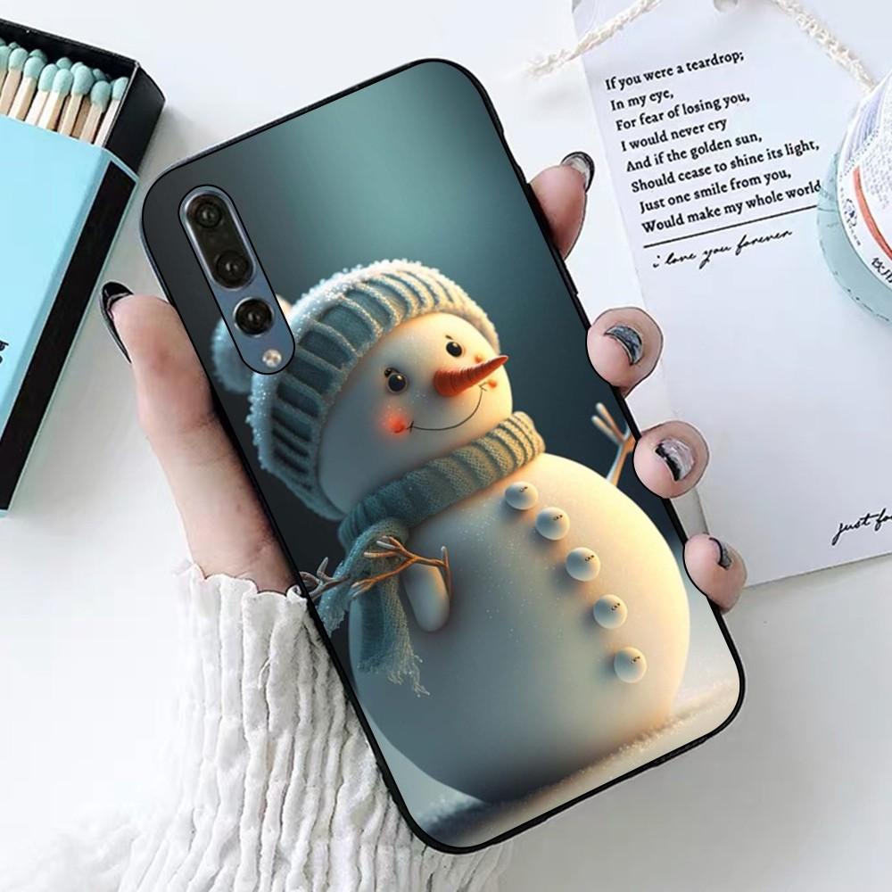 Рождественский снеговик Чехол для телефона Для Huawei P 8 9 10 20 30 40 50 Pro Lite Psmart Honor 10 lite 70 Mate 20lite