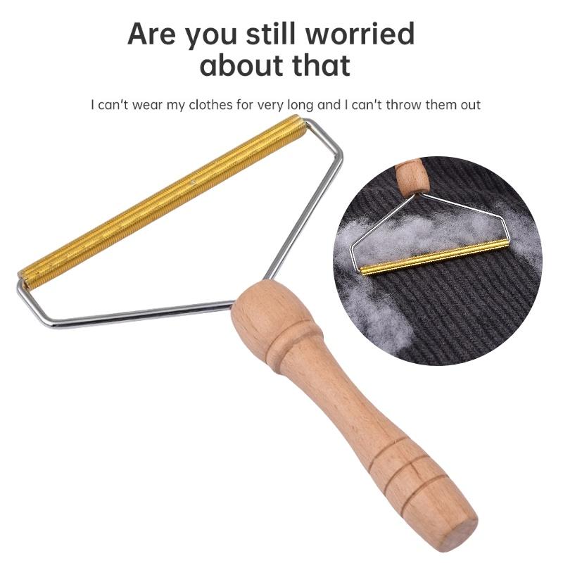 Практичный и удобный джутовый деревянный удалитель ворса Отлично подходит для удаления катышков