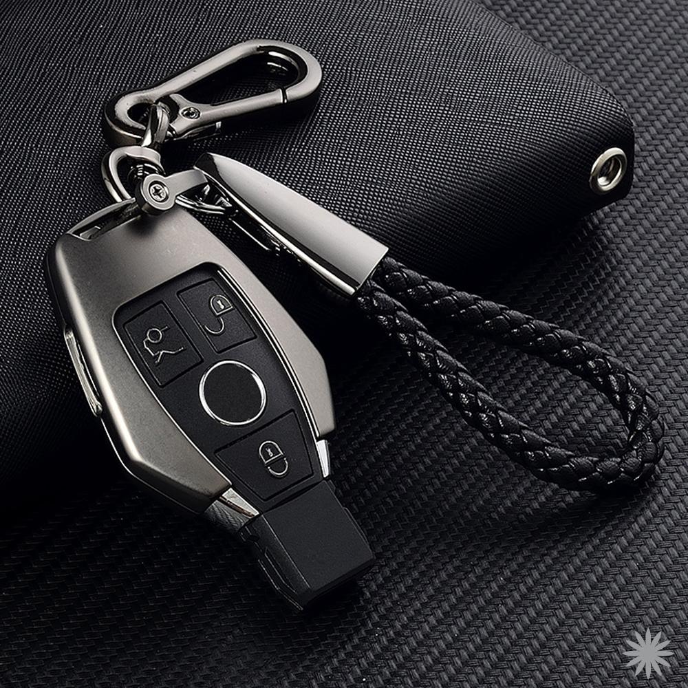 Для Mercedes Benz W204 W212 C180 GLK300 CLS CLK CLA SLK CSE Class Remote Smart Car Key Case Cover Сумка для набора ключей из цинкового сплава
