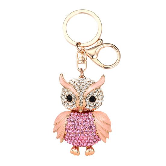 Милый Брелок-брелок со Стразами в виде Совы для Женщин Девочек Искусственный Хрусталь Животное Брелок-брелок для Сумок Сумки Рюкзака