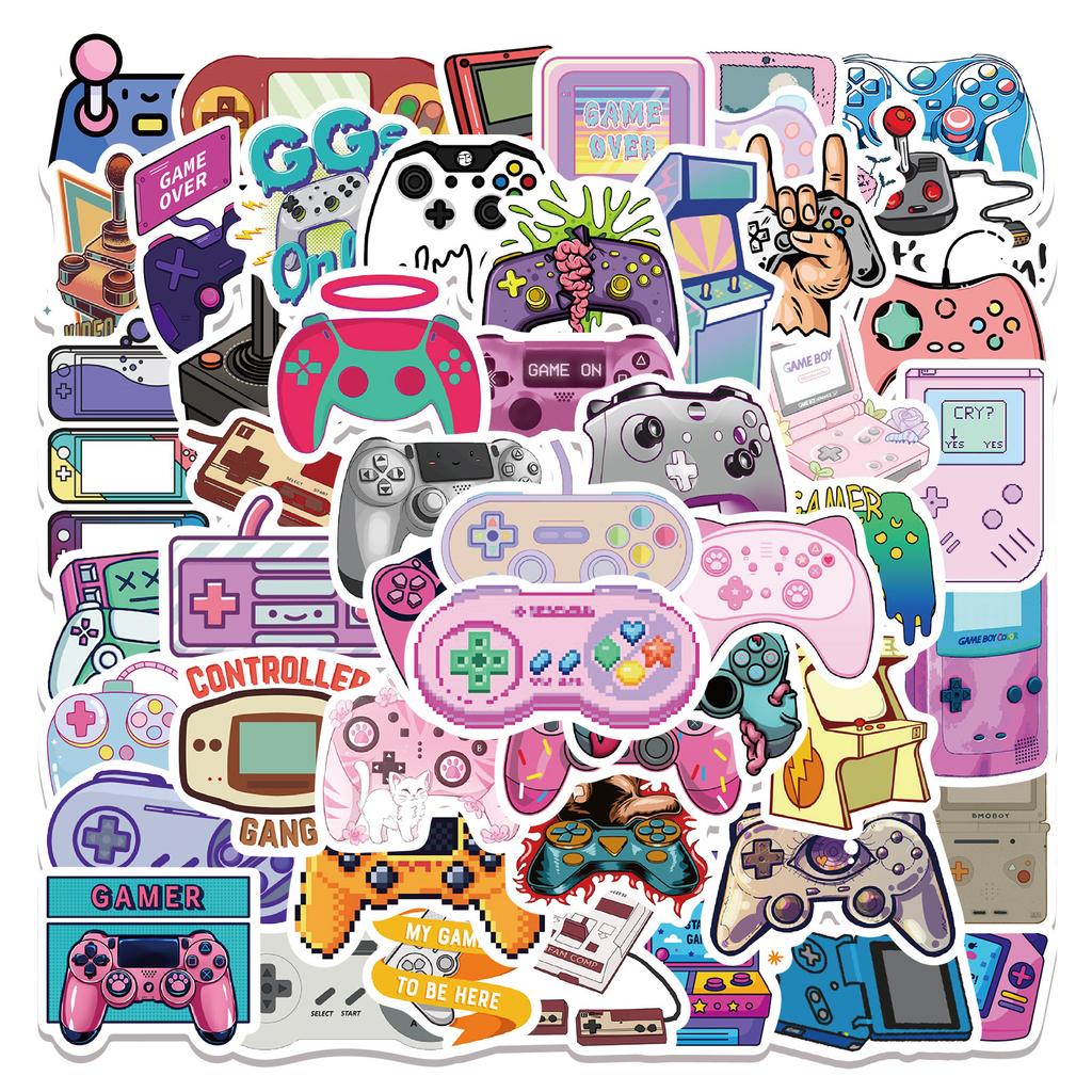 60 Color Gamepads Graffiti Stickers Suitcase Guitar Notebook DIY Waterproof Stickers