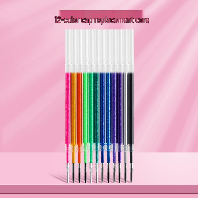 Luminous Glitter Gel Pen - Color-Changing Crystal Sand Effect for Journaling & Drawing.