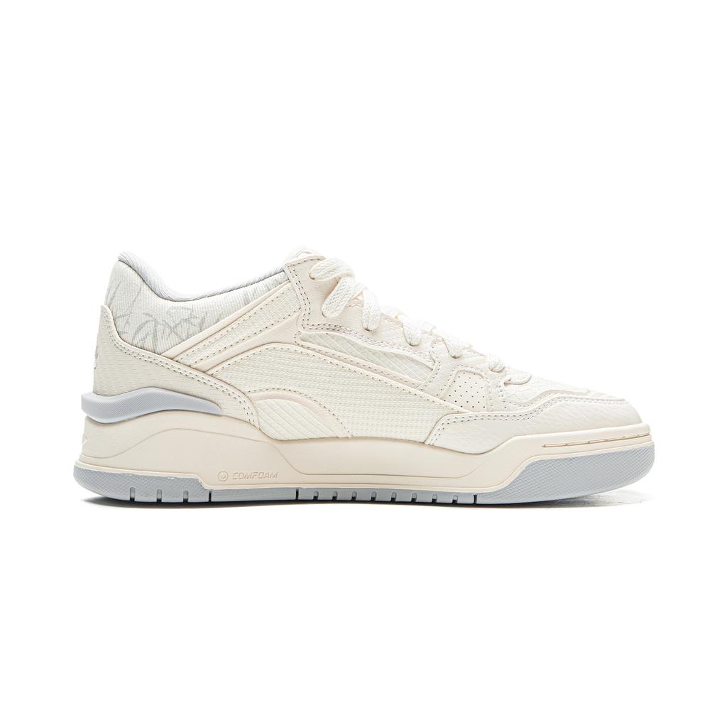 Li Ning Moon White 2MID Скейтбордические кроссовки Женские средние Ecru AGCV332-1