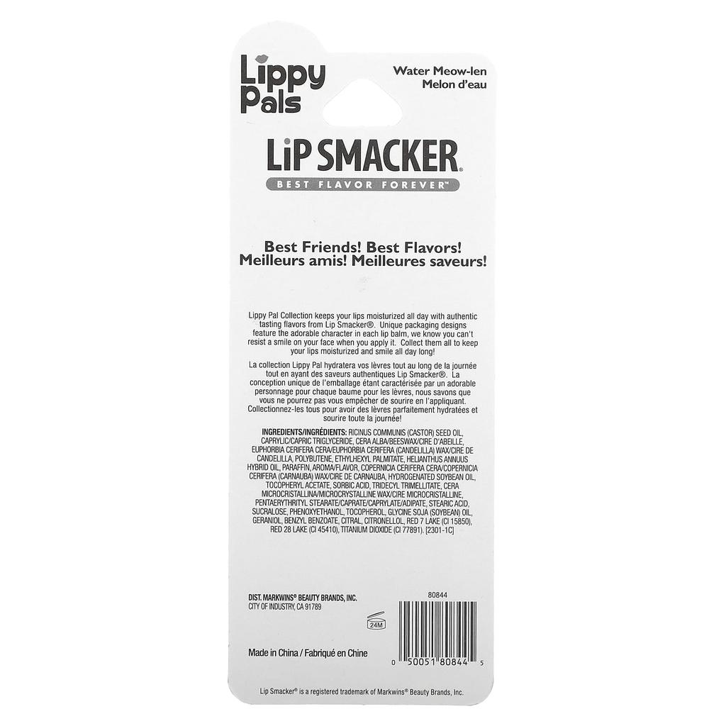Lip Smacker Бальзам для губ Lippy Pals, Китти, Водная пальма, 0,14 унции (4 г)