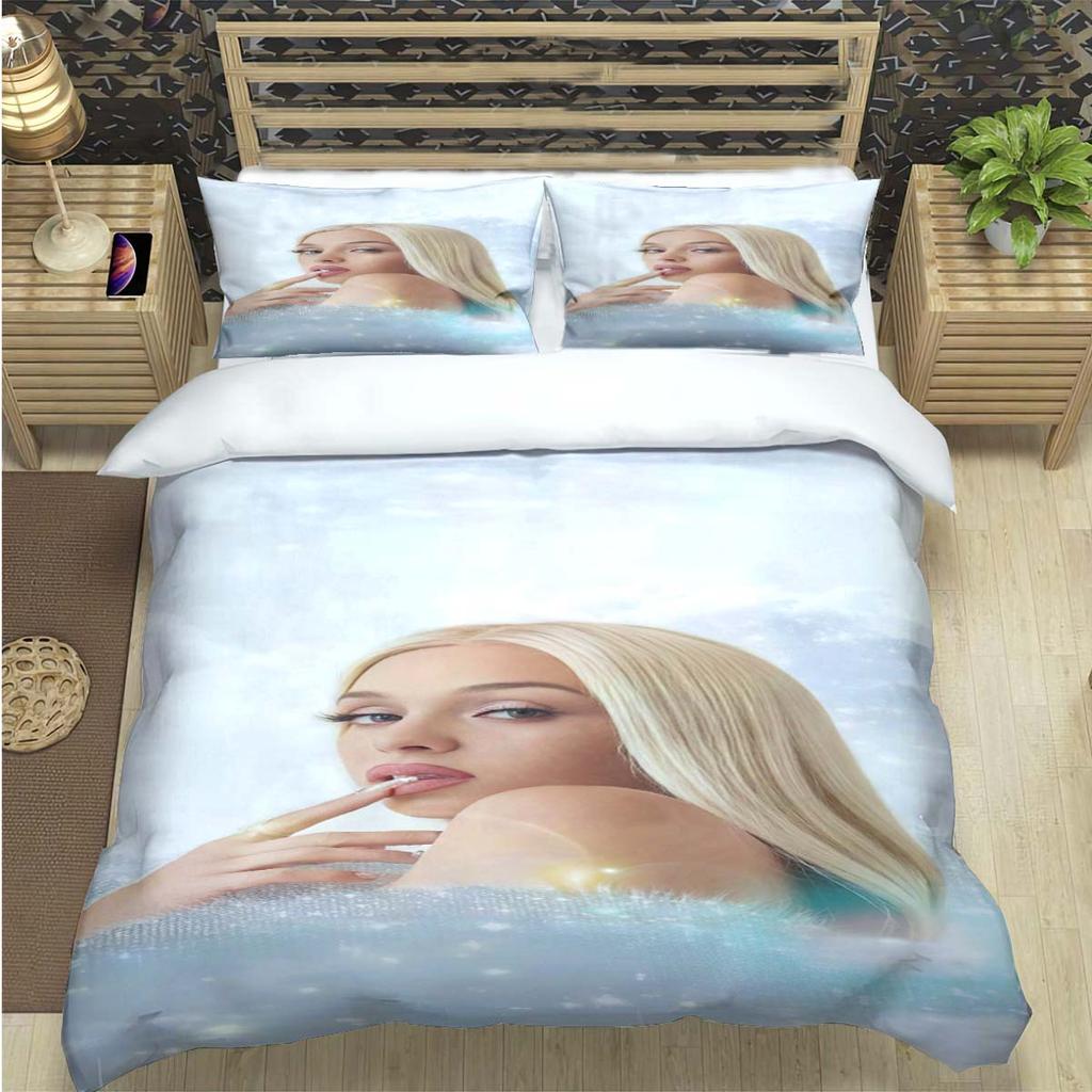 Fashion Spain Hot Female Singer B-bad G-Gyal Print Bedding Set Duvet Cover Comforter Bed Youth Kids Girl Boys Luxury Gift