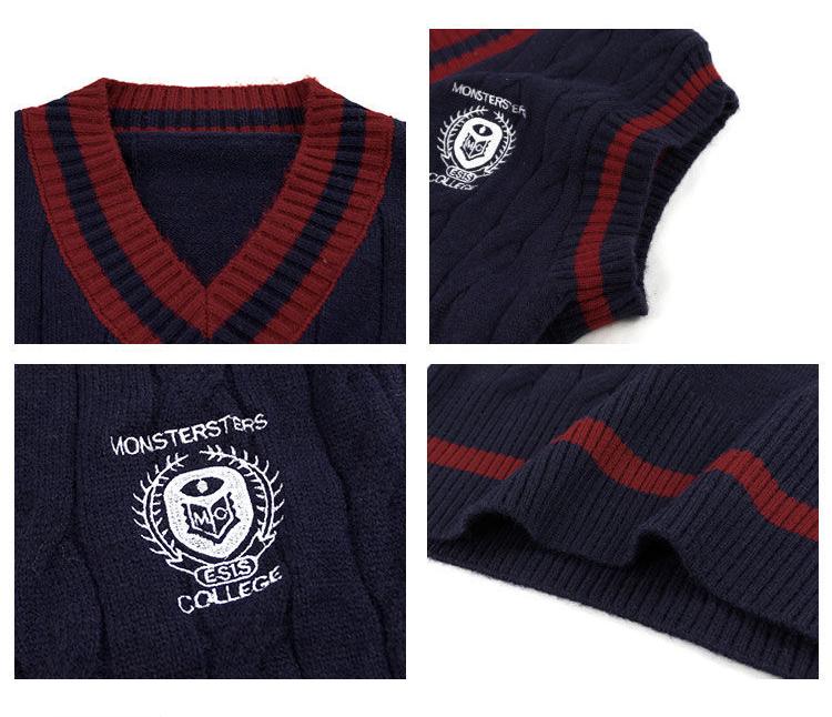 Вязаный свитер в консервативном стиле, жилет с v-образным вырезом, большой размер, корейский модный молодежный джемпер без рукавов, повседневный белый женский пуловер