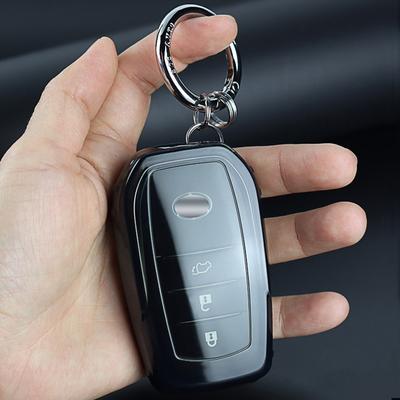 Прозрачный TPU чехол-держатель для брелока-ключа Toyota Camry 50 55 TLC200 Yaris Land Cruiser Prado 150 Auris RAV4 Venza SIENNA