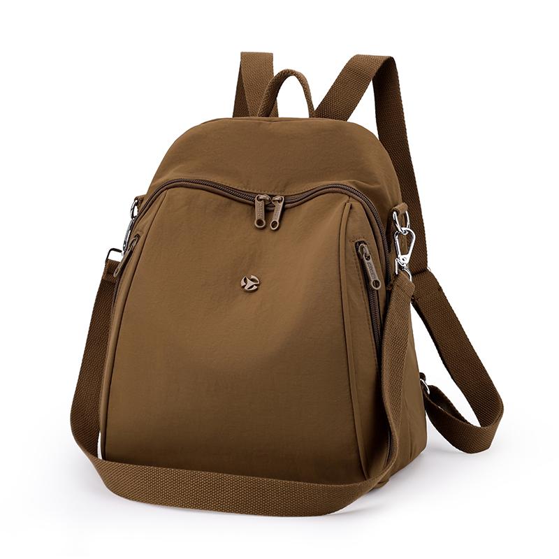 Однотонный женский рюкзак большой вместимости, дорожный рюкзак, легкая нейлоновая сумка