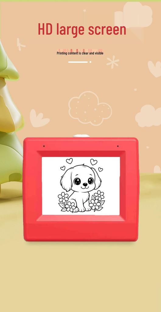 Smart Pocket Printer for Kids: Portable Thermal Printer with Screen & AI Voice Interaction