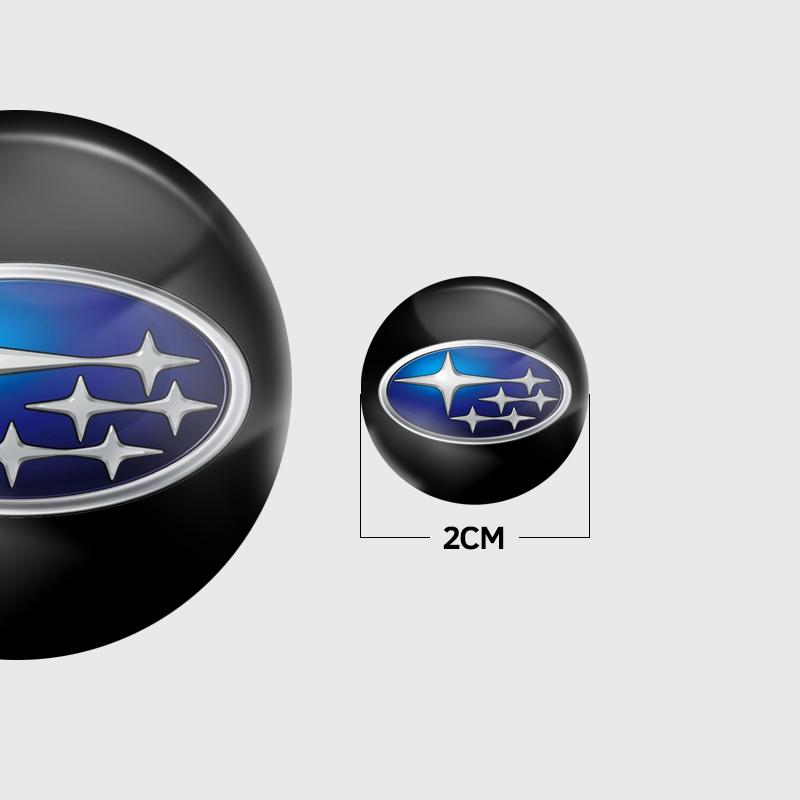 8/12Pcs Car Logo Door Shock Absorbing Pad Gasket Sticker For Subaru STI Legacy Levorg XV Mpreza Forester Crosstrek Impreza WRX X1