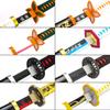104cm Demon Slayer Katana Sword Bamboo Anime Blade Sunwheel Knife Tanjirou Katana Weapon Model 1:1 Ninja Cosplay Prop Kids Toys