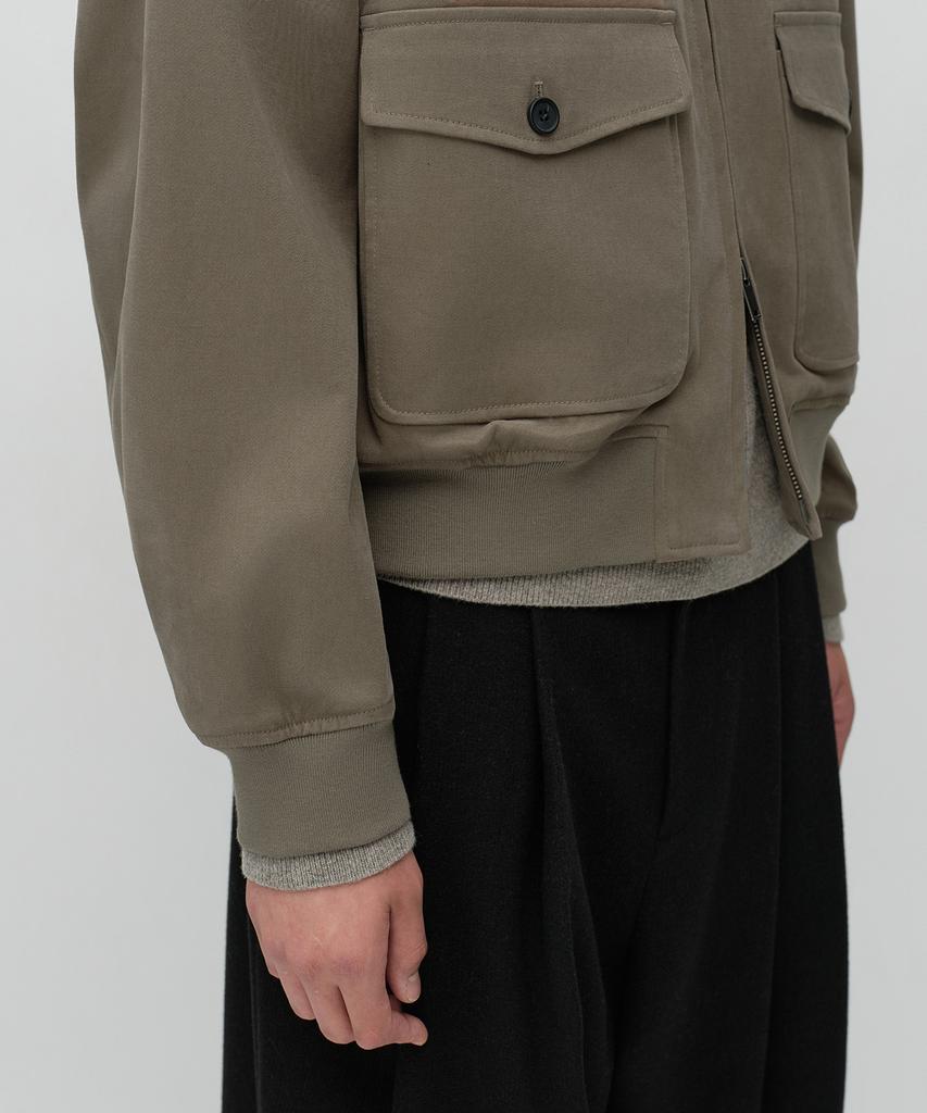 MUSINSA STANDARD [City Workers] Moleskine Aviator Jacket [Taupe]