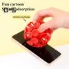 9CM 3D Suction Cup Ball Anxiety Stress Relief TPR Sticky Ball Toss Game Reusable Lightweight Mini Portable Kids Adults Sphere Toy