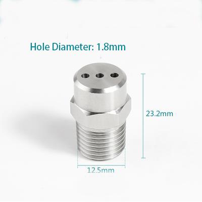 1/4" BSP Male Thread 304 Stainless Steel Spraying Nozzle Washing Sprinkler Head Round Head for Washing Cleaning Cooling