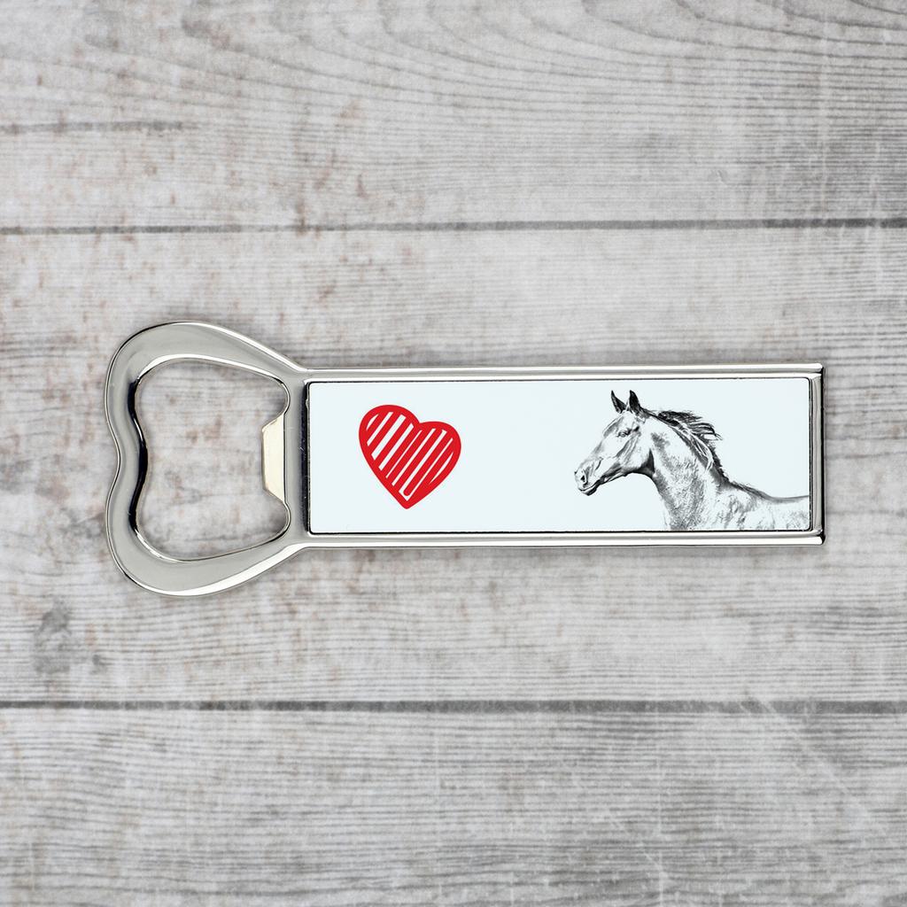 Zweibrücker – Bottle opener with a horse, personalized fridge magnet bottle opener | Art-Dog