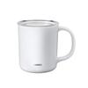HARIO Ceramic Coating Vacuum Double Insulation Mug White 350ml with Lid CMG-350-W
