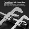 Silver F-shaped  Adjustable Wrench Multi Functional Repair Pipeline Wrench  Worker
