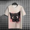 Funny Animal Men's T-Shirts Cute Cat Graphics 3D Printed T-Shirts