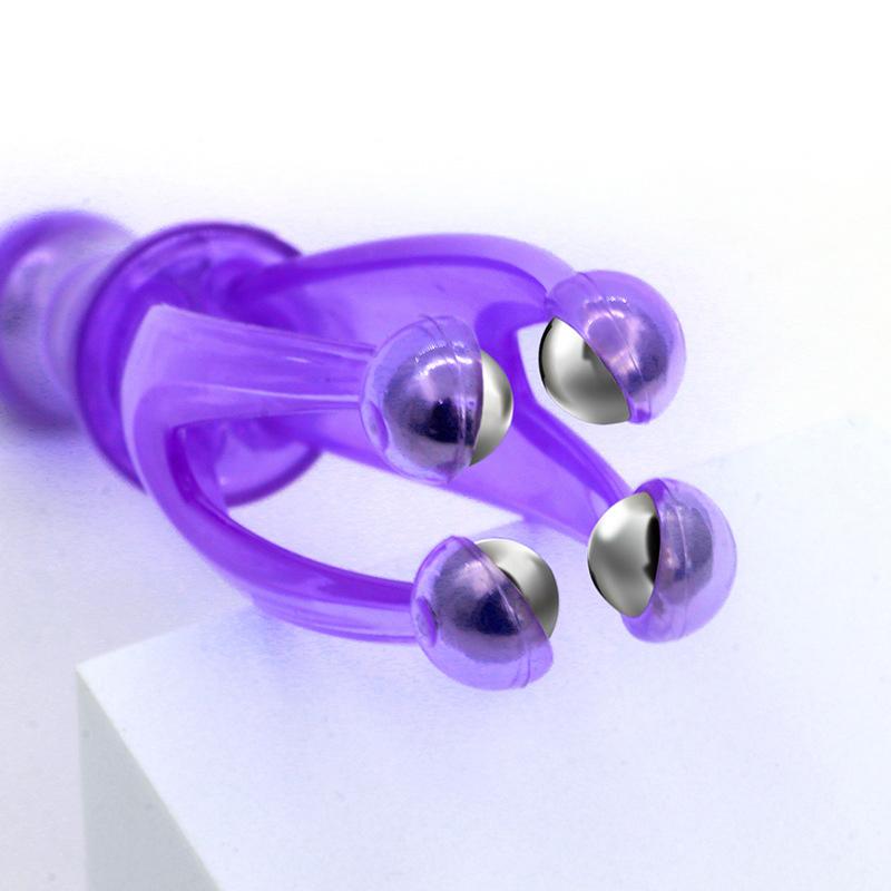 Массажер для пальцев с 4 роликами и стальными шариками, мини-массажер для суставов пальцев с ручкой для циркуляции крови в пальцах и расслабления мышц