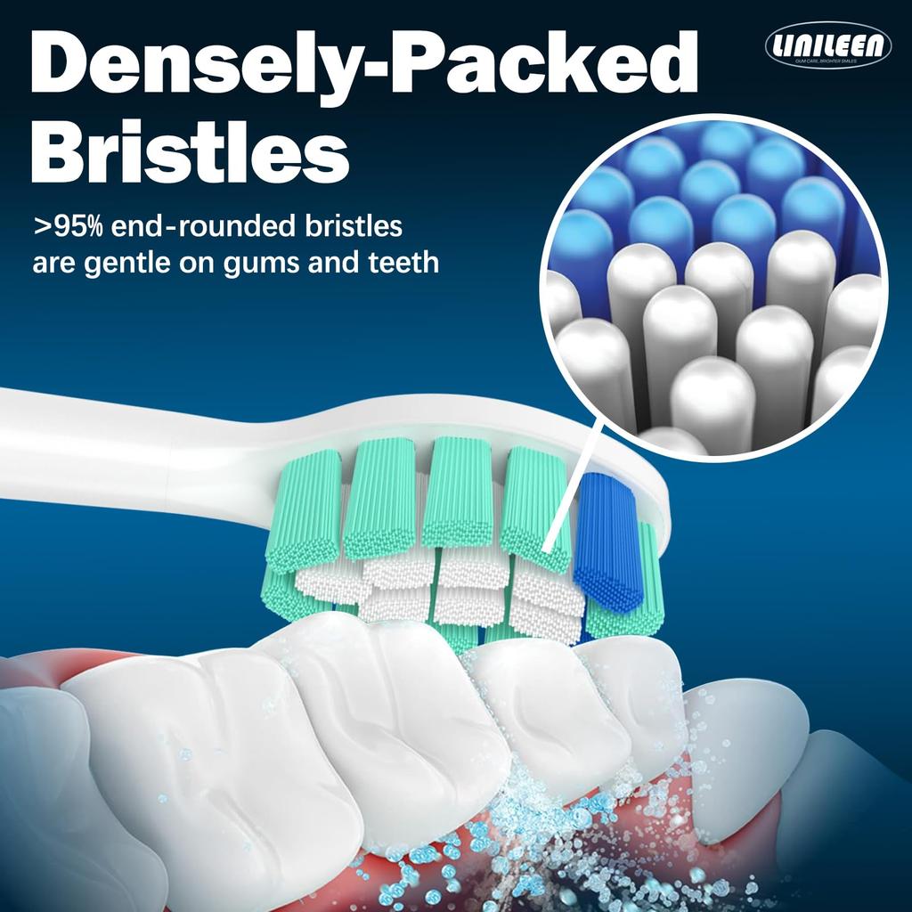 LINILEEA Electric Toothbrush Replacement Brush Sets for Philips Sonicare DiamondClean Series and 3100 Series Improved 10 Brush Sets (2025 Model),